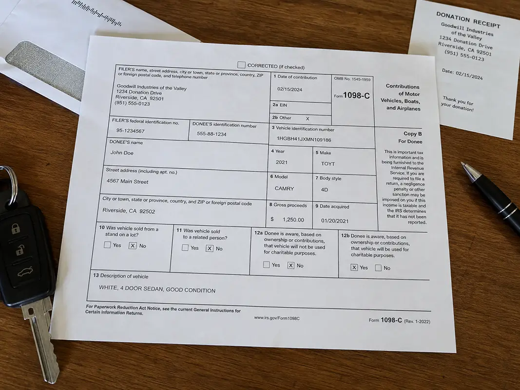 Car Donation Tax Deduction: How Much You Can Actually Claim, Rules, Limits & Required Paperwork