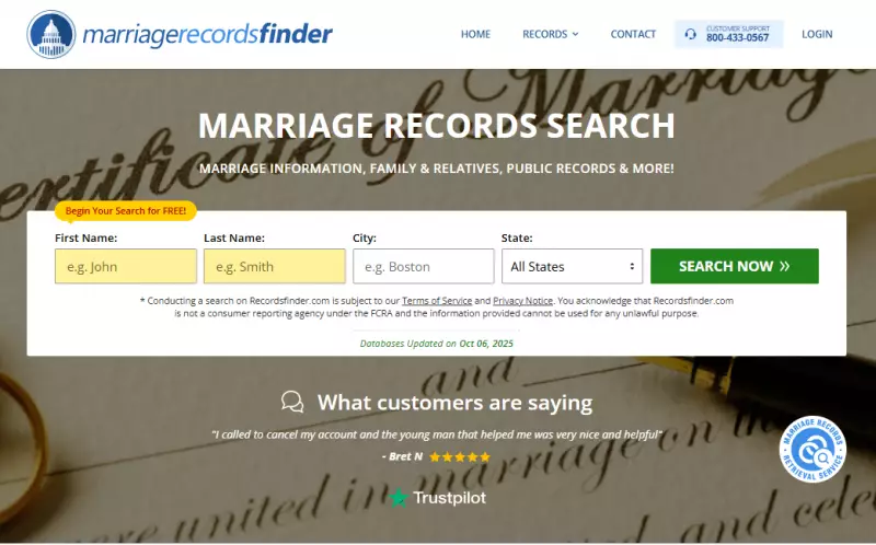 marriage records