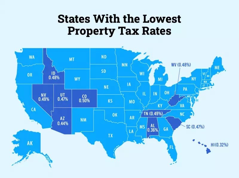 States With the Lowest Property Tax Rates